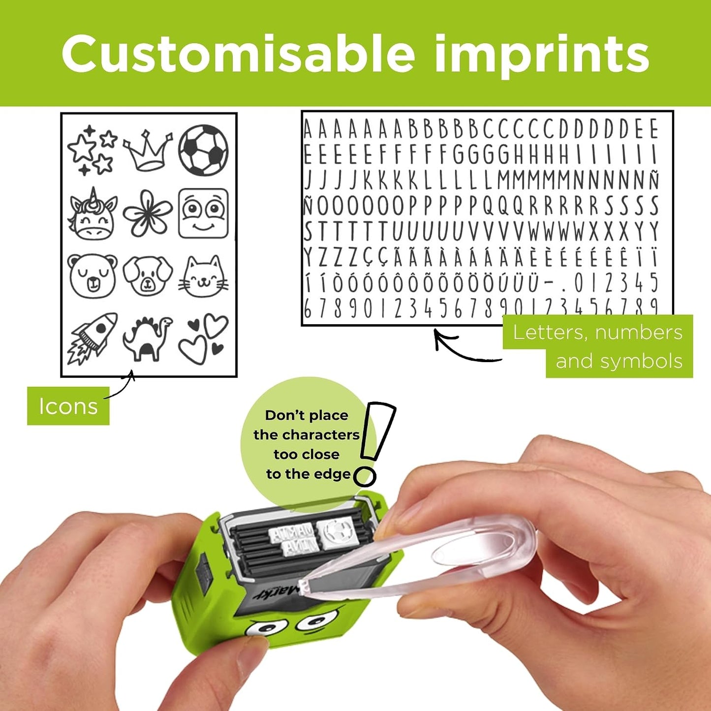 Personalized Kids’ Name Stamp – Green