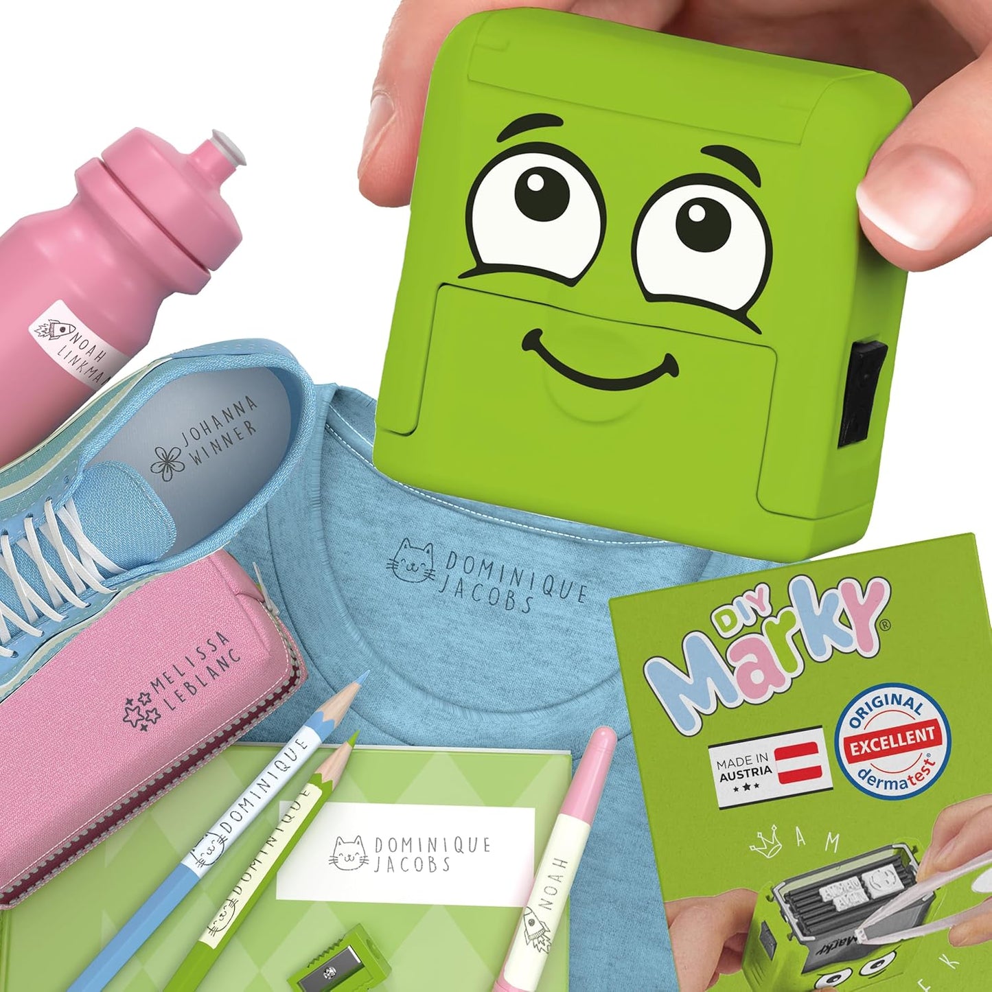 Personalized Kids’ Name Stamp – Green